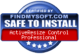 Safe to install award from FindMySoft.com...Read reviews, free control download and free sample VB code